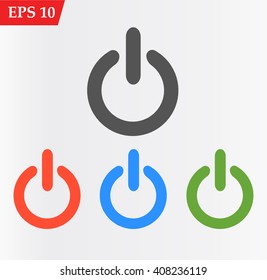 Power on off vector icon