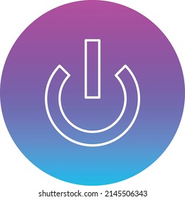 Power On vector icon. Can be used for printing, mobile and web applications.