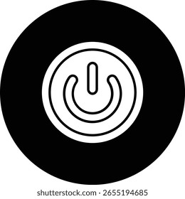 Icono de encendido del Vector. Se puede utilizar para aplicaciones de impresión, móviles y de Web.