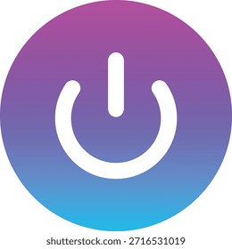 Icono de encendido del Vector. Se puede utilizar para aplicaciones de impresión, móviles y de Web.