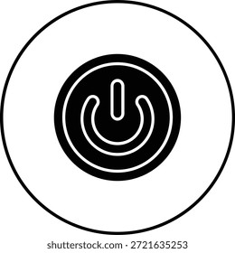 Vektorsymbol "Einschalten". Kann für Druck-, Mobil- und Web-Anwendungen verwendet werden.