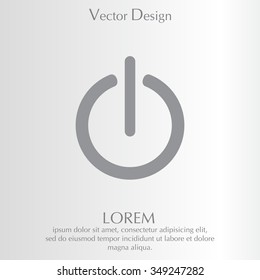 Power on/off icon.