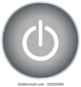 Power on/off icon. Flat design style.