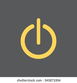 Power on/off icon. Flat design style.