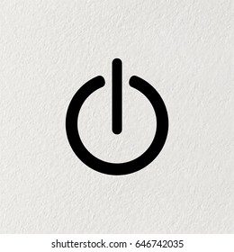 Power on/off icon. Flat design style. vector illustration