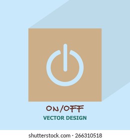 Power on/off icon. vector design.