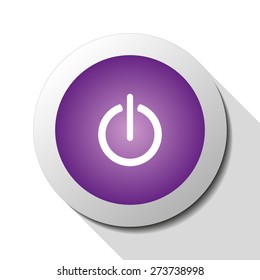 Power on/off, web icon. Vector design