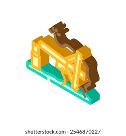 interrupção de energia furacão ícone isométrico vetor. interrupção de energia furacão sinal de desastre. ilustração símbolo isolado