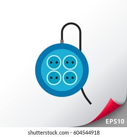 Power Outlet and Power Cables Icon