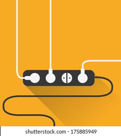 Power Outlet Icon In Minimal Style