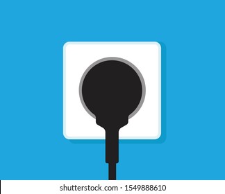 Power outlet icon vector design
