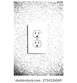 Diseño del Vector de la toma de corriente, toma de corriente eléctrica