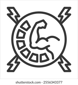 Power Outline Icon Vector Illustration