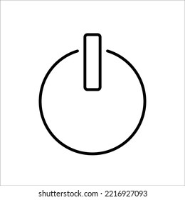 Icono vectorial de contorno de energía. Signo de estilo lineal para concepto móvil y diseño web. Ilustración de potencia del logotipo. Un único símbolo de alta calidad.