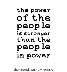 Power People Stronger Than People Poweranti Stock Vector (Royalty Free ...