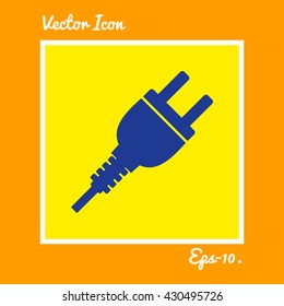 Power Pin Icon. Eps-10.