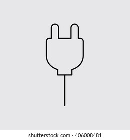 Power Pin line icon. Eps-10.