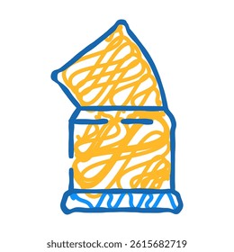 power pipeline doodle icon sketch vector. power pipeline sign. isolated symbol illustration