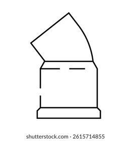 power pipeline line icon vector. power pipeline sign. isolated contour symbol black illustration