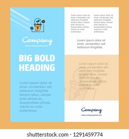 Power plant Business Company Poster Template. with place for text and images. vector background