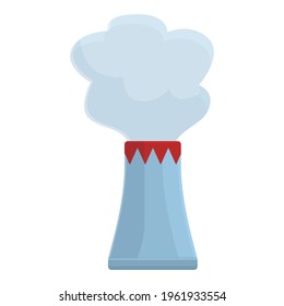 Power plant chimney icon. Cartoon of Power plant chimney vector icon for web design isolated on white background