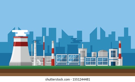 Power plant in the city