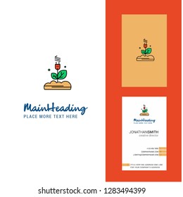 Power plant Creative Logo and business card. vertical Design Vector