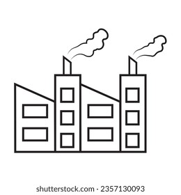 power plant icon
Illustration Factory Flat Icon Black and White Vector Graphic
icon editable stroke, sign, symbol outline line button isolated on white