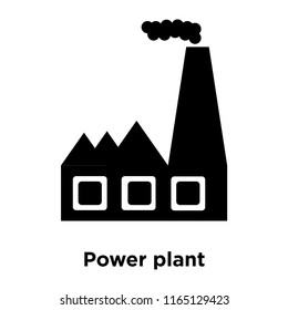 Power plant icon vector isolated on white background, Power plant transparent sign , black symbols