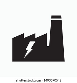 Power plant icon, vector symbol