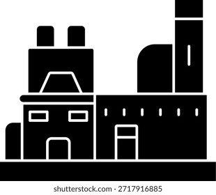 Power plant Line vector Icon Design