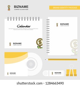 Power plant  Logo, Calendar Template, CD Cover, Diary and USB Brand Stationary Package Design Vector Template