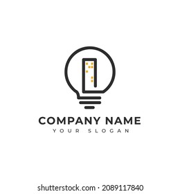 Power plant logo design vector template