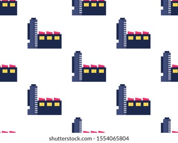 Power plant seamless pattern design, Repeat textile design. Fabric print.