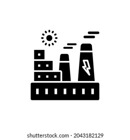 Power Plant Station icon in vector. Logotype