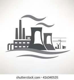  Power Plant, Traditional Electricity Production Icon