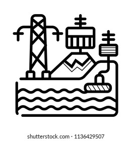 Power plant vector icon