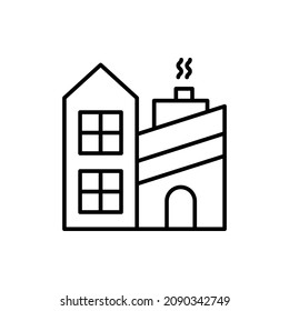 Power Plant-Vektorgrafik-Symbol für Web einzeln auf weißem Hintergrund EPS10-Datei