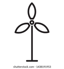 power plants generator vector line icon