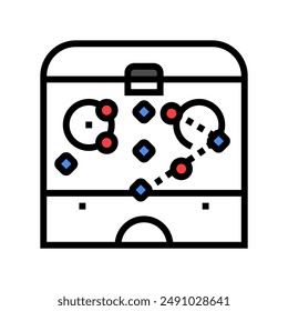 power play ice hockey sport game color icon vector. power play ice hockey sport game sign. isolated symbol illustration