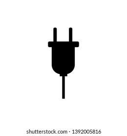 
power plug cord. icon. vector