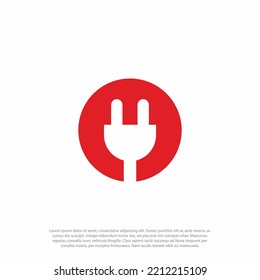 Power plug, fuse or uk electric plug, electricity symbol icon.