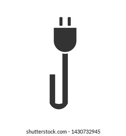 power plug icon. Connection electricity. Vector illustration flat design