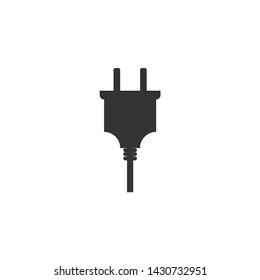 power plug icon. Connection electricity. Vector illustration flat design