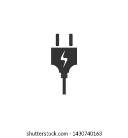 power plug icon. Connection electricity. Vector illustration flat design