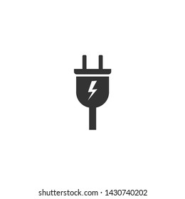 power plug icon. Connection electricity. Vector illustration flat design