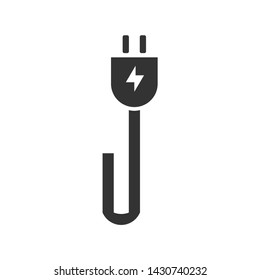 power plug icon. Connection electricity. Vector illustration flat design