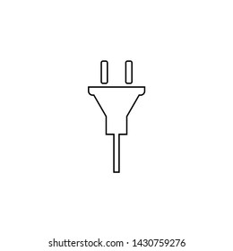 power plug icon. Connection electricity. Vector illustration flat design