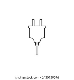 power plug icon. Connection electricity. Vector illustration flat design