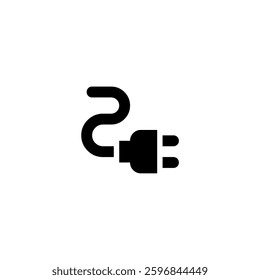 Power plug icon for electricity and charging Vector